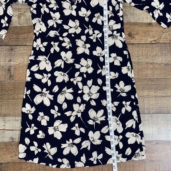 J Jill Floral Mid Sleeve Dress - Picture 10 of 12